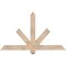 Ekena Millwork Kennewick Smooth Timber Gable Bracket, Douglas Fir, 48"W x 28"H x 3 1/2"D x 3 1/2"F, 14/12 Pitch GBW048X28X0404KEN00SDF - alternate 1